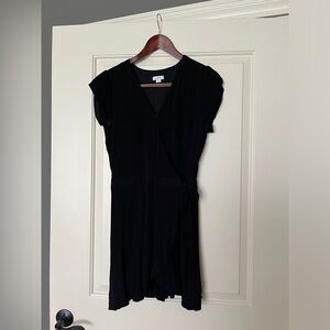 Loft Black wrap romper size 4